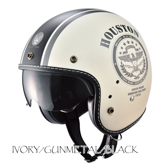 HOUSTON HTVH-2021 INNER VISOR JET HELMET【SG規格適合品】インナーバイザーを装備したジェットヘルメット /ヒューストン_3