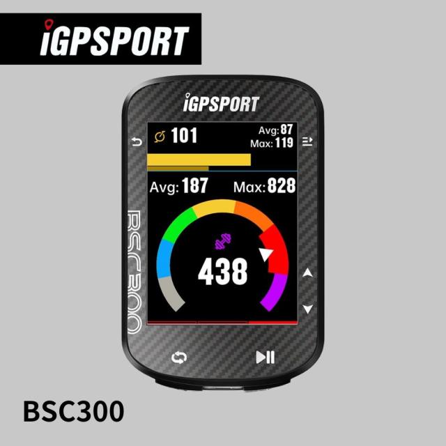 サイクルコンピュータ iGPSPORT BSC300 GPS カラーサイコン ワイヤレス サイクリングコンピューター 無線 自転車 ルートナビゲーション機能 スピードメーター Bluetooth5.0 ANT+対応 ケイデンススピードセンサー連続 IPX7級防水 日本語取扱説明書の通販は