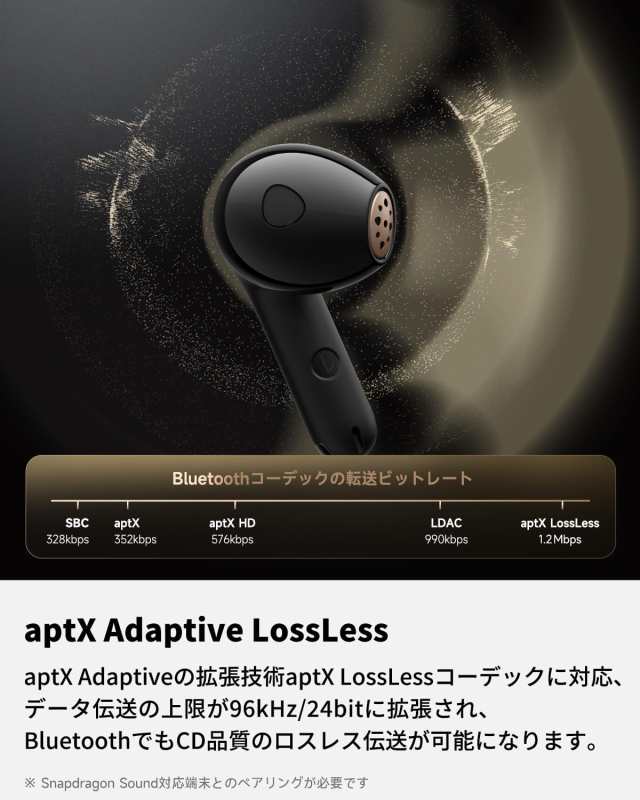 SOUNDPEATS Air4 ワイヤレスイヤホン