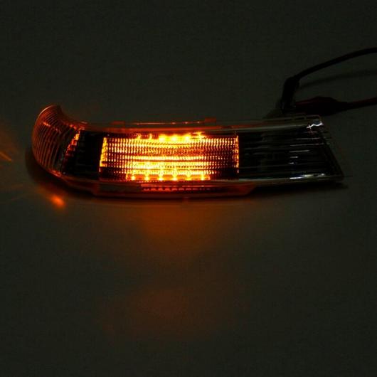 2ピース LED ターンシグナルライト バックミラー ミラー ライト ウインカー インジケーター アンバー 適用: VW トゥアレグ 2003 2004 2005 2006 2007 ブラック AL-MM-8377 AL_5