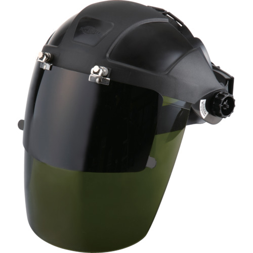 トーヨーセフティー セフティーIR 3次元曲面レンズフェースシールド グリーン 直被り型/ダブルレンズ No.1170-GBの通販は 9,782円