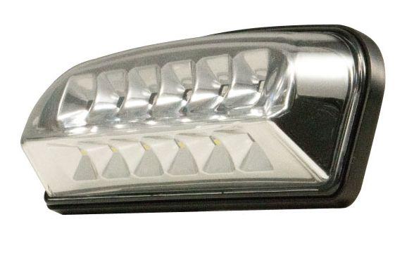 ジェットイノウエ LEDデュアル路肩灯 ホワイト/レッド クロームメッキ 12V/24V共用 527886