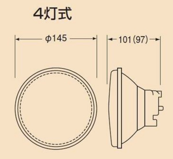 小糸製作所/KOITO 電球交換式ハロゲンヘッドランプユニット H4 12V60