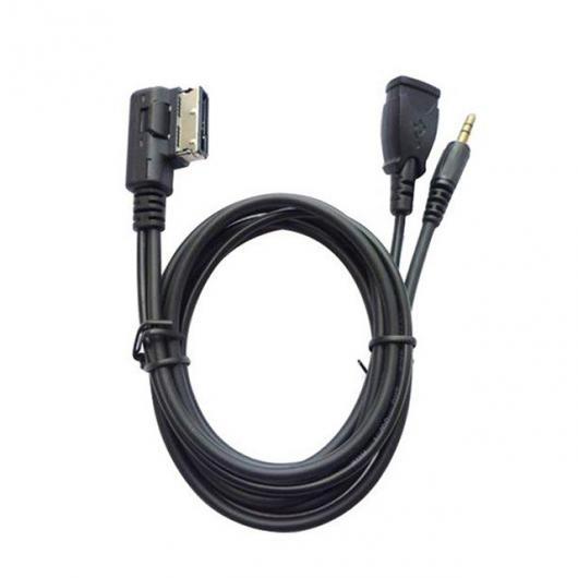 AL 車用ケーブル 2 スタイルメディア AUX IN オーディオ ＆ 充電 ワイヤー メルセデス・ベンツ AMI iPhone 7 8 X AUX USB AL-AA-6713