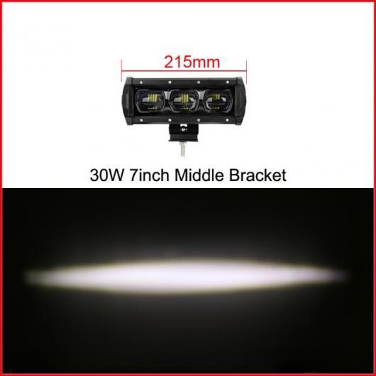 車用ケーブル 6D レンズ 単列 LED ライトバー車 トラック 4WD オフ道路 ATV トレーラー 防水 LED ライトバーオフロード 7 Inch 30W x1 AL-AA-7315 AL