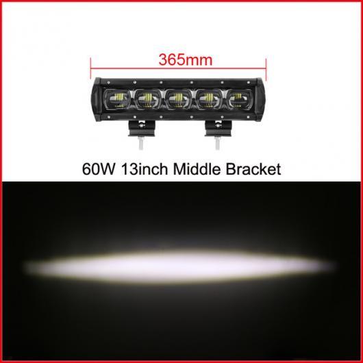 車用ケーブル 6D レンズ 単列 LED ライトバー車 トラック 4WD オフ道路 ATV トレーラー 防水 LED ライトバーオフロード 13 Inch 60W x1 AL-AA-7315 AL