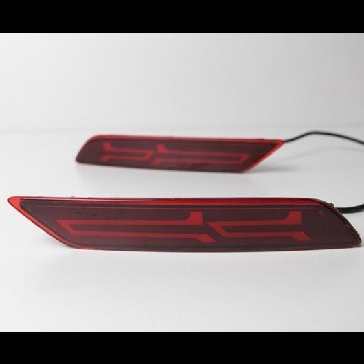 2ピース ホンダ シティ 2017 2018 LED DRL リア バンパー テールライトフォグランプブレーキリフレクター フォグ 警告灯 レッド タイプB AL-AA-9620