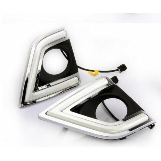 ターンシグナル 調光スタイルリレー 12V LED DRL 日中走行 ライトランプ ホール トヨタ カローラ 2014 2015 2016 Type B white and yellow AL-BB-1169 AL
