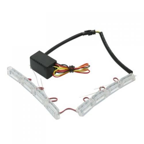LED フレキシブル DRL デイタイム ランニングライト ウインカー VW ゴルフ パサートポロトゥーラン キャテディ ホンダ シビックアコード China 6000K 8LED ホワイト AL-BB-1393 AL