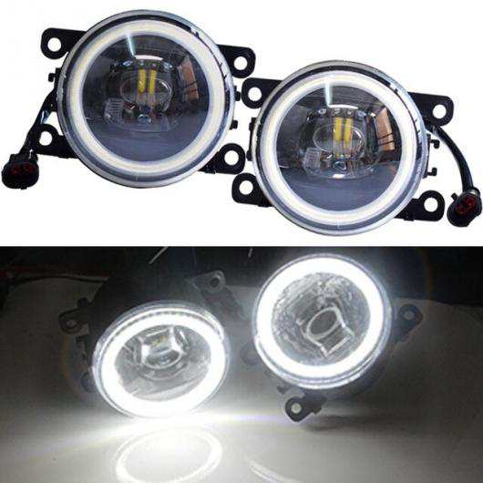 ホンダ インサイト 2010-2014 LED バルブ 4000LM フロントフォグライト + エンジェルアイ デイタイム ランニングランプライト DRL 12V 2個 White Lens Angel Eye AL-BB-1581 ALの通販は