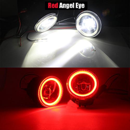インフィニティ EX EX25 EX35 EX37 4000LM LED バルブ H11 フォグ ランプ キット DRL 12V 2008 2009 2010 2011 2012 2013 Red Angel Eye AL-BB-1707 AL