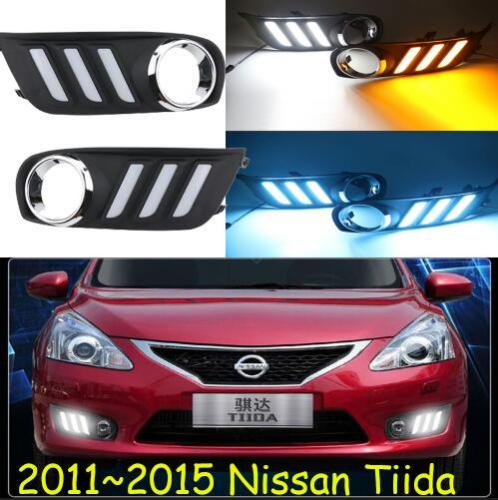マイクラ バンパー 日産 ティーダ DRL 2011 〜 2015 年 デイタイム ライト フォグ 2011 to 2015year Nissan Tiida LED DRL AL-BB-1732 AL