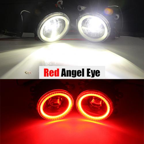 日産 ナバラ ダットサントラック D40 4000LM H11 LED フォグ ライト レンズ DRL 12V 2005 2006 2007 2008 2009 2010 2011 2012 Red Angel Eye AL-BB-1754 ALの通販は 19,852円