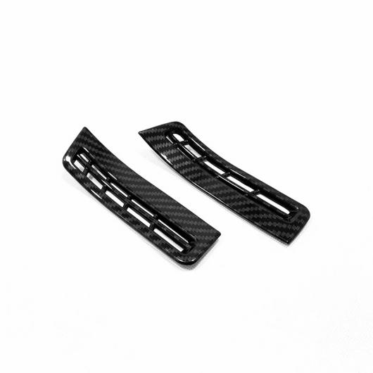 AL ヒュンダイ SANTA FE 2019 2020 センター コントロール サイド フロント エアコン ベント カーボン ファイバー トリム Carbon Fiber Front AL-BB-6968