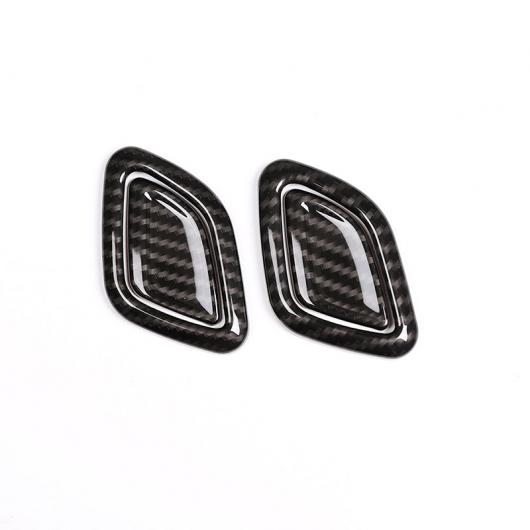 AL 4ピース カーボンファイバー スタイル BMW X3 X4 G01 G02 2018-2019 ヘッドレストボタン装飾 カバー トリム Carbon fiber AL-CC-7545