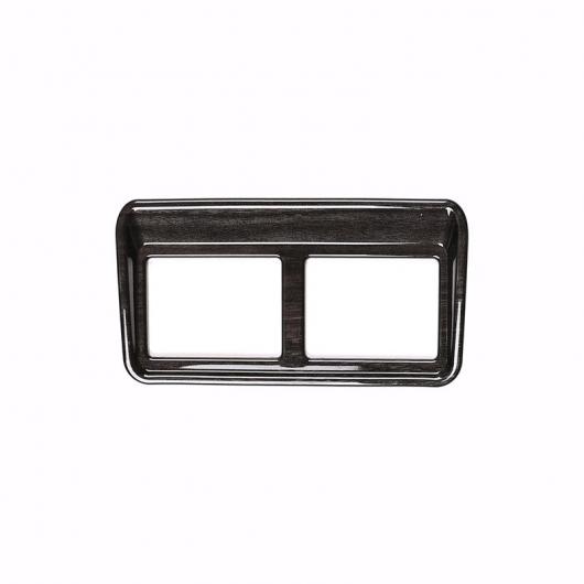 AL ブラック 木目 ABS インテリアテールドアスイッチフレームトリムローバーディスカバリースポーツ 2015-2019 Black wood grain AL-CC-7994