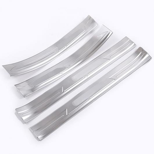 マセラティレバンテ2016 304スチールドアシルスカッフプレートプロテクター カバー トリム 4ピース シルバー AL-CC-8016 ALの通販は 17,549円