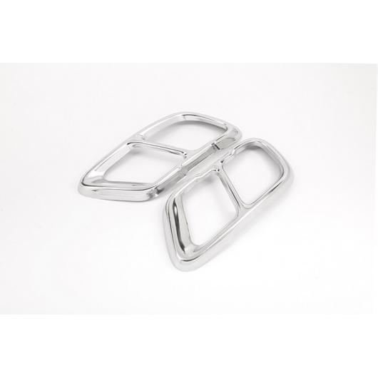 2個 クロムステンレス スチール エキゾースト パイプ カバー BMW X5 G05 X7 G07 2019 シルバー AL-DD-4270 ALの通販は