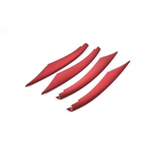 4本 レッド ABS プラスチック フロントランプ 装飾 STRIPTRIM メルセデスベンツ W177 2019 レッド AL-DD-4276 AL