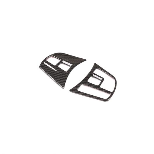 2個 カーボンファイバー ABS クローム ステアリングホイールボタンフレーム BMW 3 4 シリーズ F30 F32 F33 F34 GT 2014-2018 Carbon Fiber AL-DD-4524 AL 10,850円