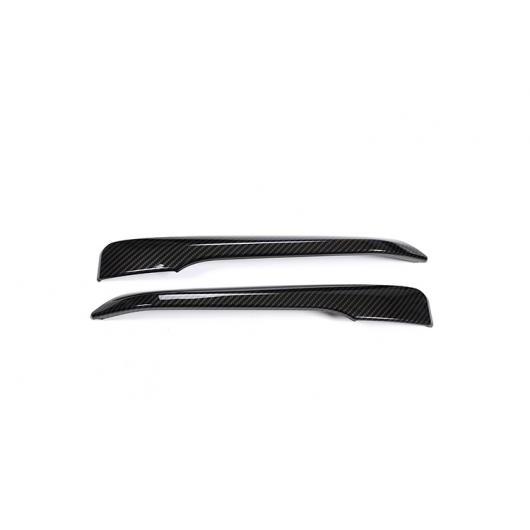 2個 カーボンファイバー ABS プラスチック フロントフォグランプ 装飾 ストリップ BMW X1 F48 2016-2018 Carbon fiber AL-DD-4543 AL