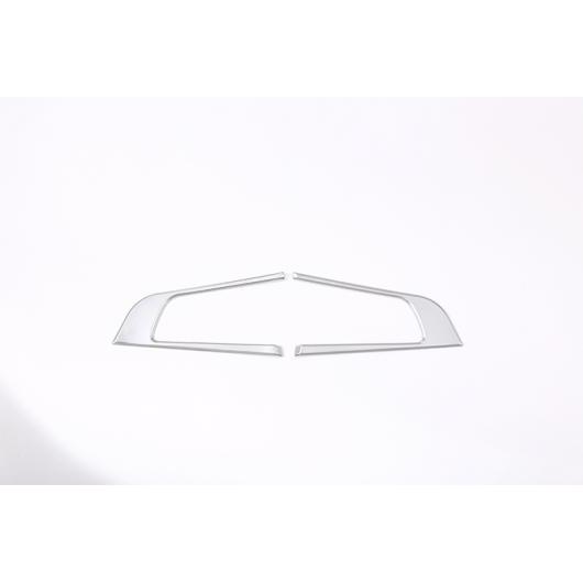 2個 マットシルバー ABS クロームステアリングホイール 装飾 トリム アルファロメオ ジュリア STELVIO 2017 シルバー AL-DD-4633 ALの通販は