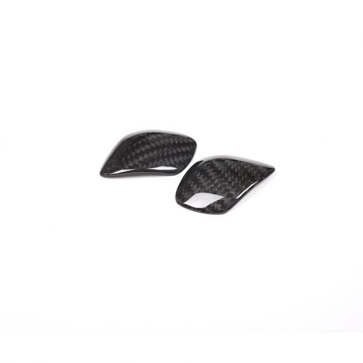 AL 2個 カーボンファイバー ギアシフトヘッド カバー フォルクスワーゲン CC ゴルフ ポロ MAGOTAN パサート 2013-2018 Carbon fiber AL-DD-4645