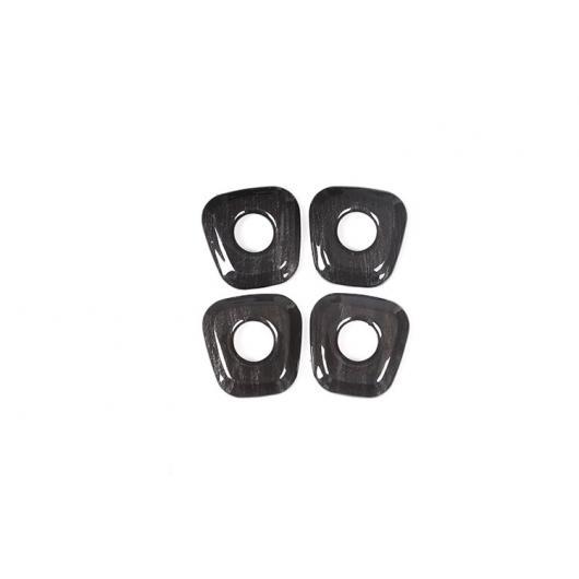 4個 ブラック 木目カラー ABS プラスチック ドアロック カバー BMW X1 F48 2016-2019 ブラック AL-DD-4804 AL