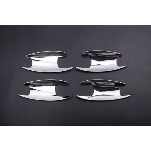 4個 ポリッシュシルバー ABS 外装ドアハンドル 装飾 ボウル トリム メルセデスベンツ W213 E クラス 16-17 W205 クラス C GLC X253 polished Silver AL-DD-4805 ALの通販は