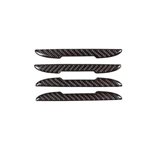4個 カーボンファイバー ドア衝突防止ストリップ BMW F10 F15 F16 F30 F48 G30 G38 メルセデスベンツ W205 W213 W222 ブラック AL-DD-4824 AL