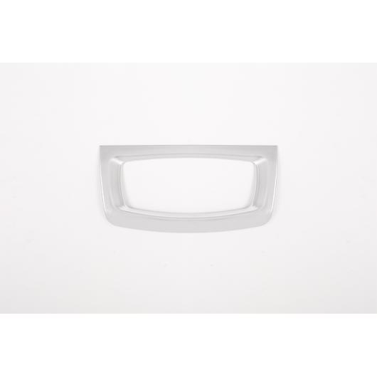 AL マットシルバー ABS クロームヘッドライトランプスイッチ 装飾 フレーム BMW X5 F15 2014-2018 シルバー AL-DD-5197