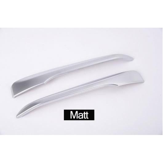 2個 ABS BMW X1 F48 2016 2017 2018 2019 フロントランプ カバー トリム モールディング Matt AL-DD-5431 AL