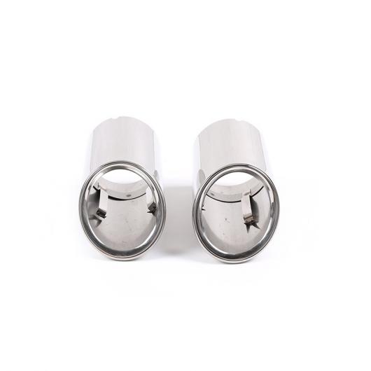 AL 2個 アウディ A4 B8 A4L Q5 2008 ~ 2013 エキゾースト ヘッダ エキゾースト ヒントマフラーパイプ INOX シルバー AL-DD-5436