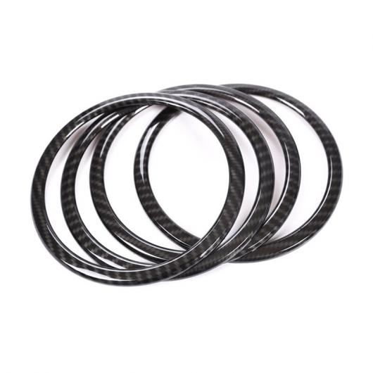 カーボン調 ABS スピーカー リングサークル BMW X1 F48 2016/18 2 5SERiES ツアラー F46 2015 -17 BMW X2 F47 Carbon fiber style AL-DD-5549 AL