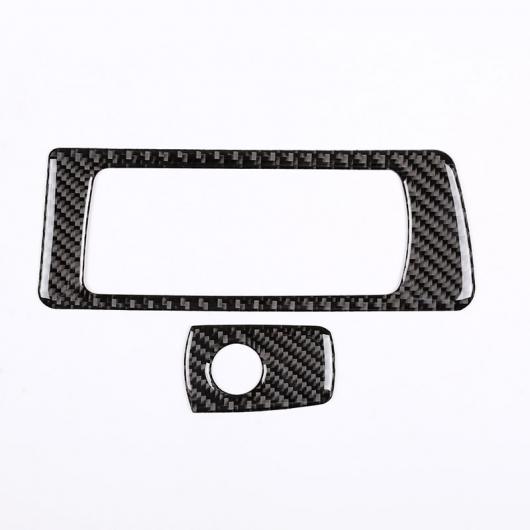 AL カーボンファイバー パッセンジャー 収納ボックストリムステッカー BMW F30 F35 3 4 シリーズ 2013-2018 Carbon Fiber AL-DD-5731