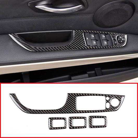 カーボンファイバー 内装トリムステッカー BMW 3 シリーズ E90 2005-2012 4 AL-DD-5744 ALの通販は