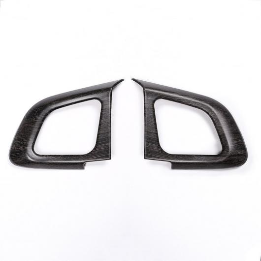 2個 木目 インテリア ステアリングホイールボタンフレームトリムレンジローバー イヴォーク 2012 -2019 Oak wood colour AL-DD-5867 ALの通販は