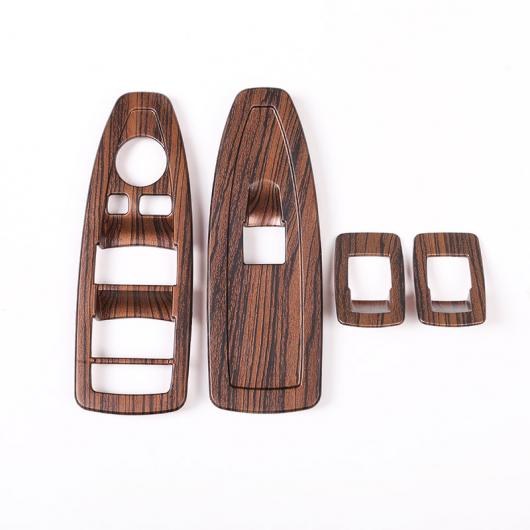 4ピース 木目 ABS プラスチック ウインドウ リフトスイッチフレーム BMW X1 F48 2016-2018 ABS BMW X2 F47 Pine Wood grain AL-DD-5932 AL