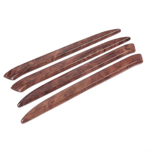 4個 ローズ木目 ABS ランドローバーディスカバリー 5 LR5 L462 2017-19 内ドア プロテクター カバー パーツ Rose Wood Grain AL-DD-5965 AL