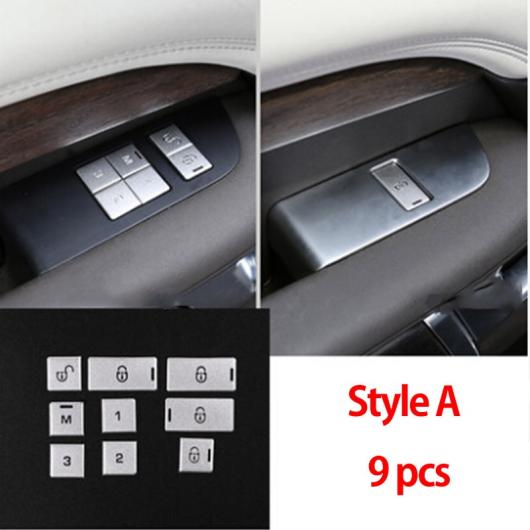 アルミ合金 ウインドウリフトボタントリムローバーディスカバリー 5 LR5 L462 2017 2018 2019 With Seat memory AL-DD-6111 AL