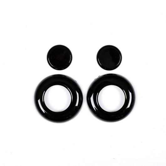 AL 光沢 ブラック ABS ヘッド枕スイッチボタン BMW 3 シリーズ GT F30 F34 2013-2018 4 PCS AL-DD-6635