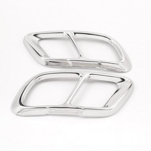 2個 BMW X5 G05 X7 G07 2019 ステンレス スチール テール スロート エキゾースト トリム ステッカー保護 カバー シルバー AL-DD-6698 ALの通販は 9,682円