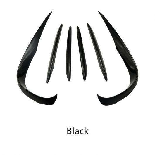 フォグランプ アイリッド ステッカー メルセデスベンツ E クラス E63 AMG 16-18 ABS フロント バンパー スポイラー エア ナイフ Black AL-DD-6820 ALの通販は 12,680円