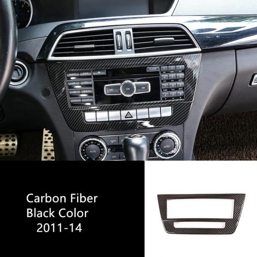 センターコンソール エアコン ノブフレーム ステッカーメルセデスベンツ C クラス W204 2008-14 インテリア スタイリング CD Carbon AL-DD-6977 AL