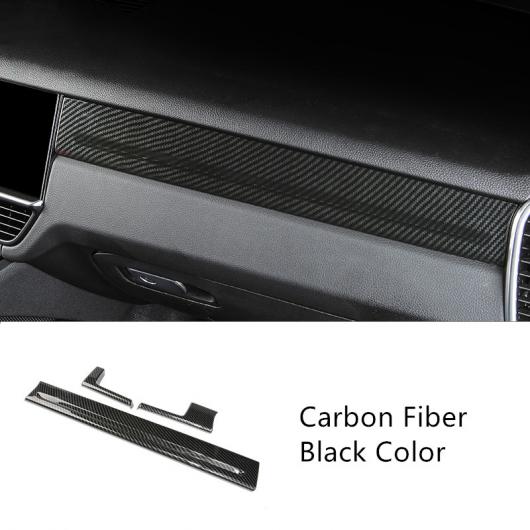 センターコンソール ダッシュボード パネル デカールステッカー ポルシェ カイエン 2018-19 カーボン調 インテリア Carbon Fiber Black AL-DD-7291 ALの通販は