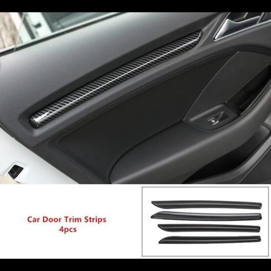 センターコンソールギアシフトフレーム 装飾 カーボン調 アウディ A3 8V 2014-18 ABS エアコンコンセントパネル 装飾 Car Door Strips AL-DD-7305 ALの通販は