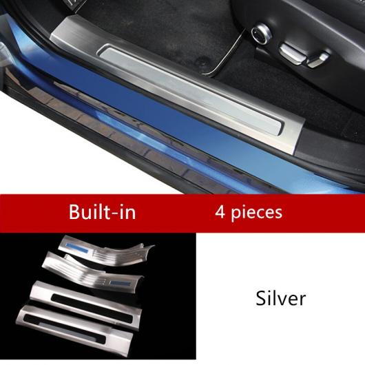 ドア ウェルカム ペダル カバー トリム 4ピース ボルボ XC60 2018 ステンレス スチール 自動 ストリップ 装飾 デカール 4 pieces AL-DD-7368 ALの通販は 30,545円