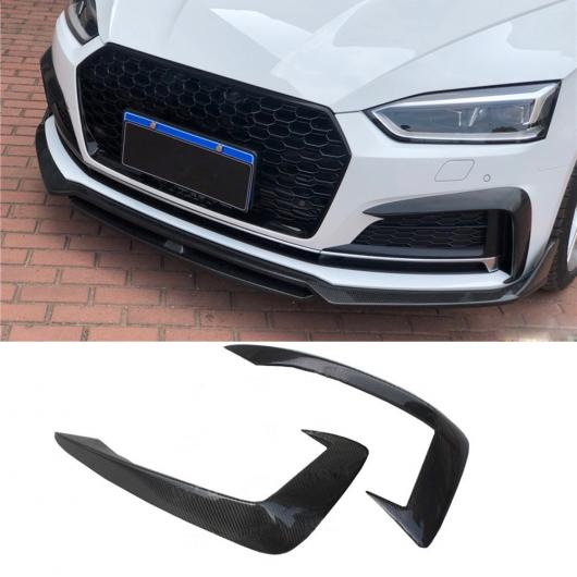 車用外装パーツ カーボンファイバー フロント リップ スプリッター スポイラー バンパー ウィンド ナイフ 適用: アウディ A5 Sライン S5 セダン 2017 2018 2019 ウィンド ナイフ AL-DD-8769 AL