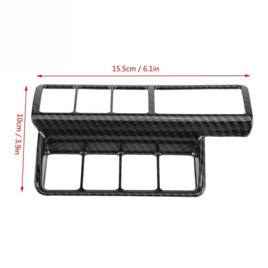 AL 車用内装パーツ ヘッドライト アジャスター スイッチ パネル 装飾 カバー トリム 適用: 三菱 エクリプス クロス 2017-2018 カーボンファイバー AL-DD-8919