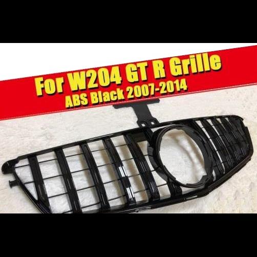 車用外装パーツ W204 GT R グリッド グリル ABS ブラック 適用: 適用: メルセデスベンツ Cクラス C180 C200 C250 C280 C300 C350 C63 グリル 2007-14 タイプ001 AL-EE-0267 AL